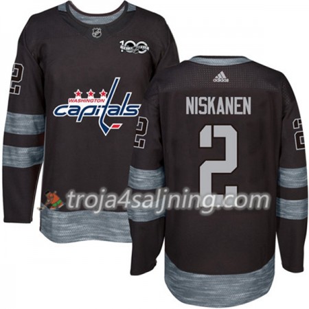 Washington Capitals tröja Matt Niskanen 2 1917-2017 100th Anniversary Adidas Svart Authentic - NHL Tröjor Herr